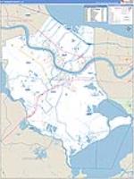 St. Charles Parish (), La Carrier Route Wall Map